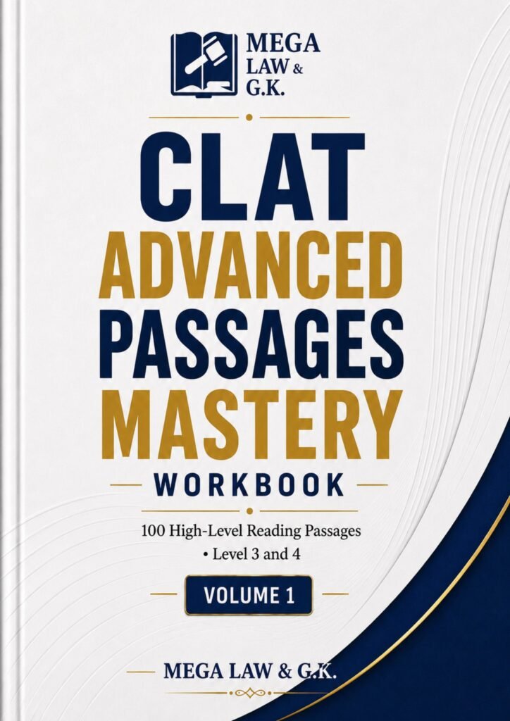 CLAT Advanced Passages Mastery Workbook cover