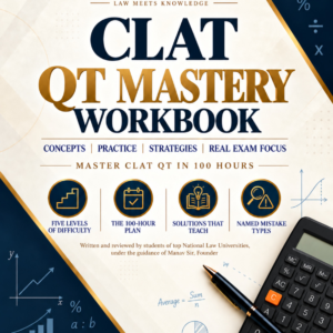 CLAT QT Mastery Workbook cover